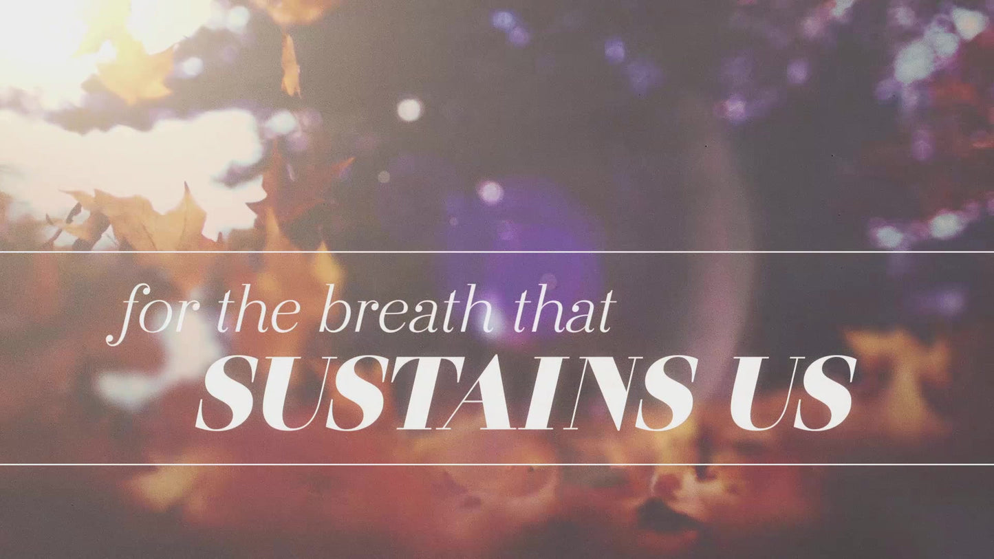 A Prayer Of Thanksgiving