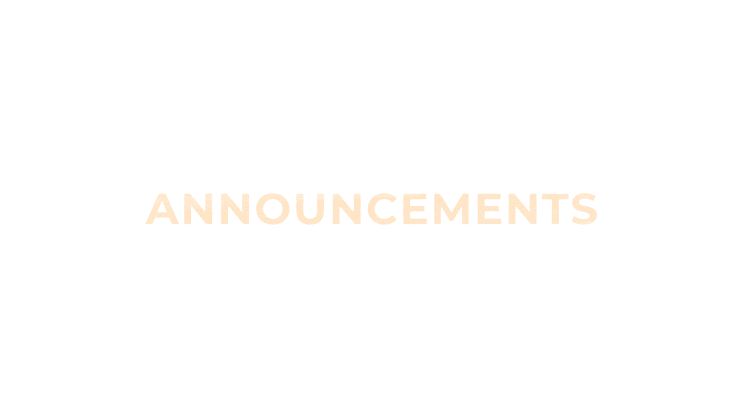 Easter Brush Announcements