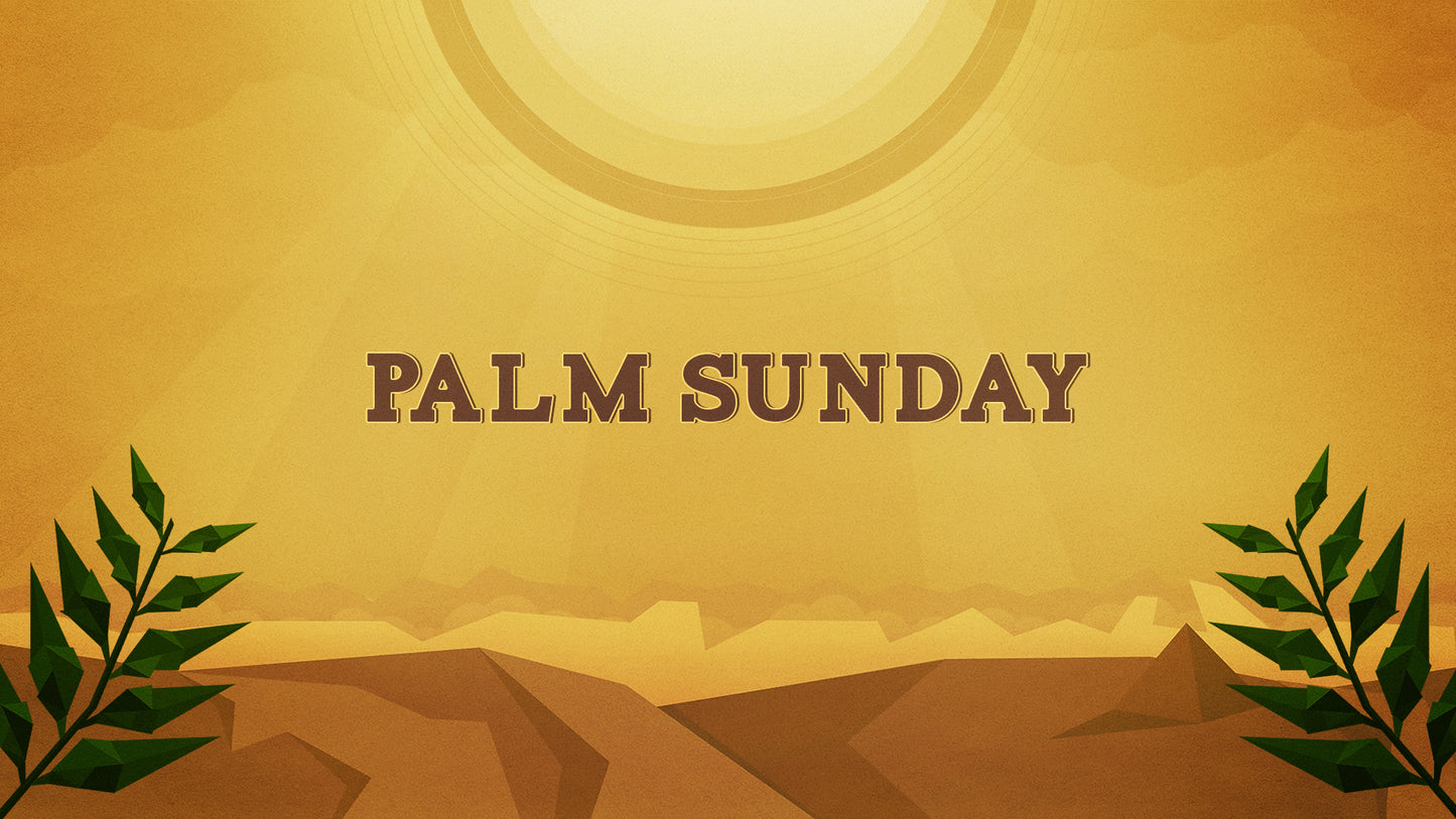 Palm Sunday Editable