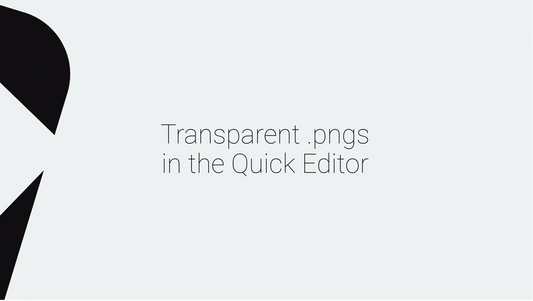 Adding PNG Elements to the Quick Editor