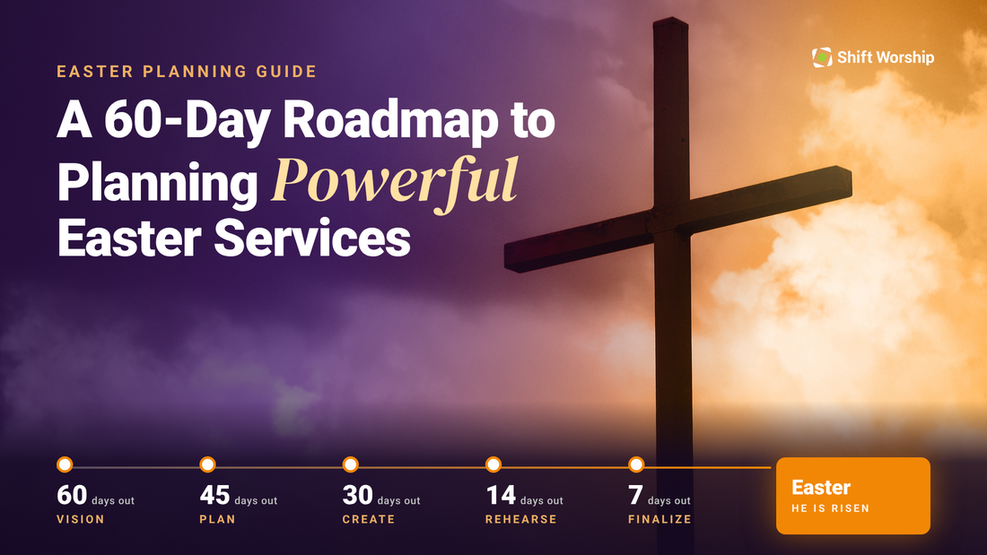 Worship Team MA 60-Day Roadmap to Planning Powerful Easter Serviceseetings