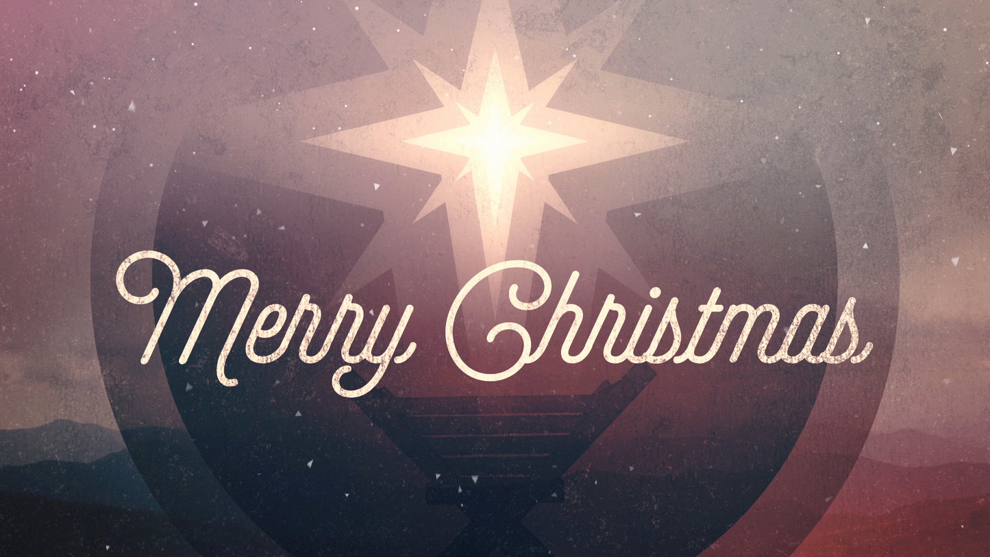 Modern Retro Christmas Eve Merry Still
