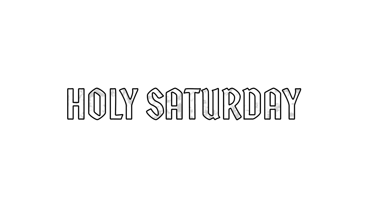 Holy Week Glass Saturday Transparency