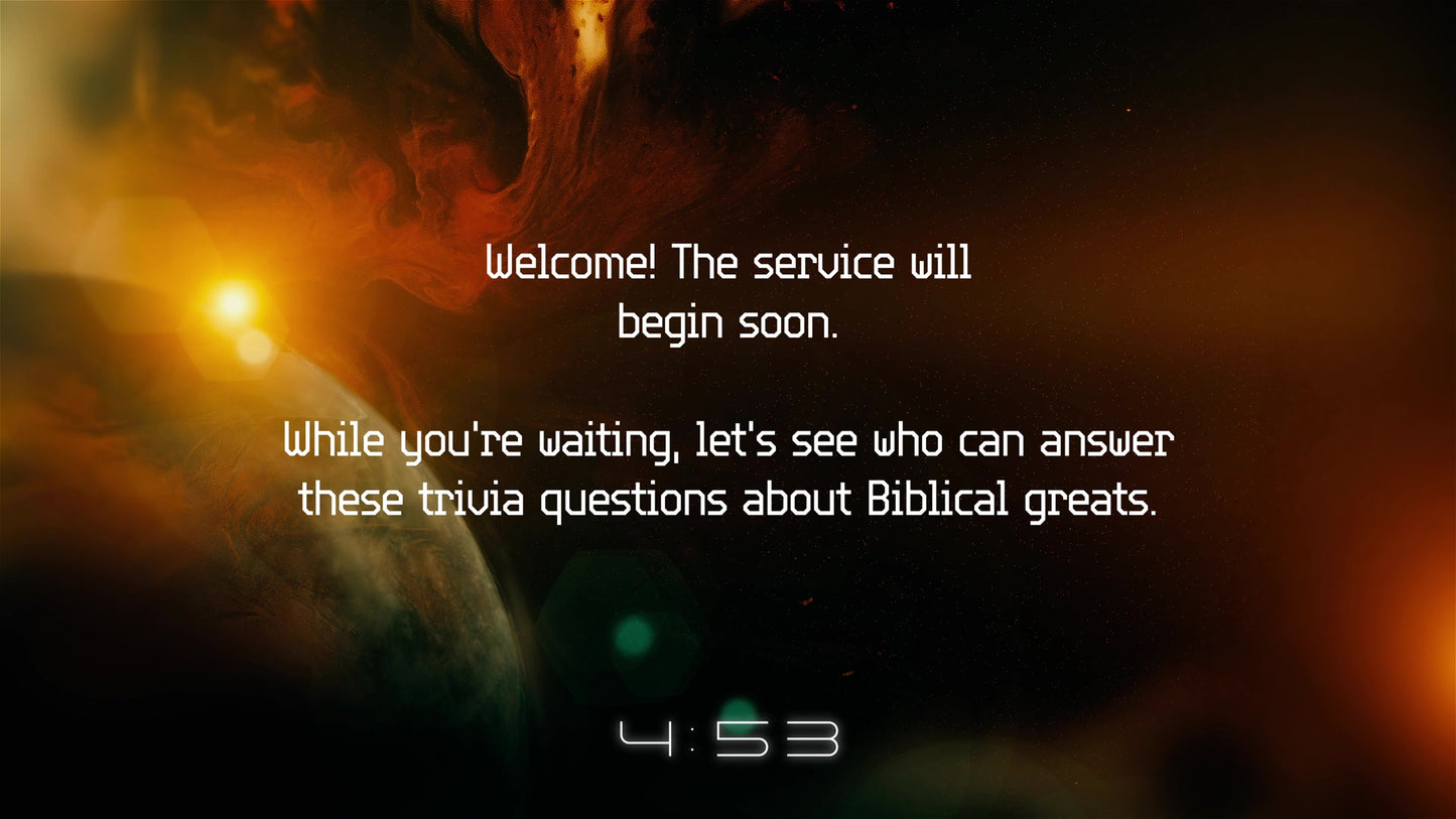 New Worlds Trivia Countdown