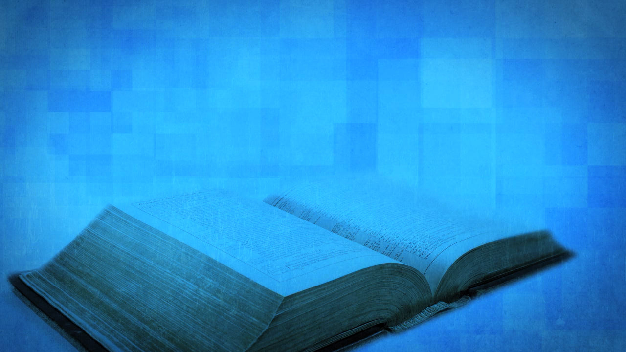 Scripture Blue Still
