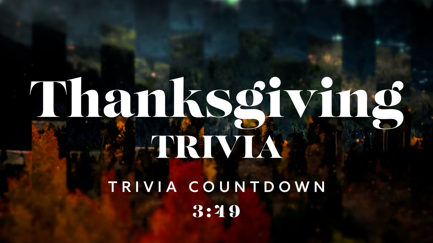 Thanksgiving Trivia Countdown