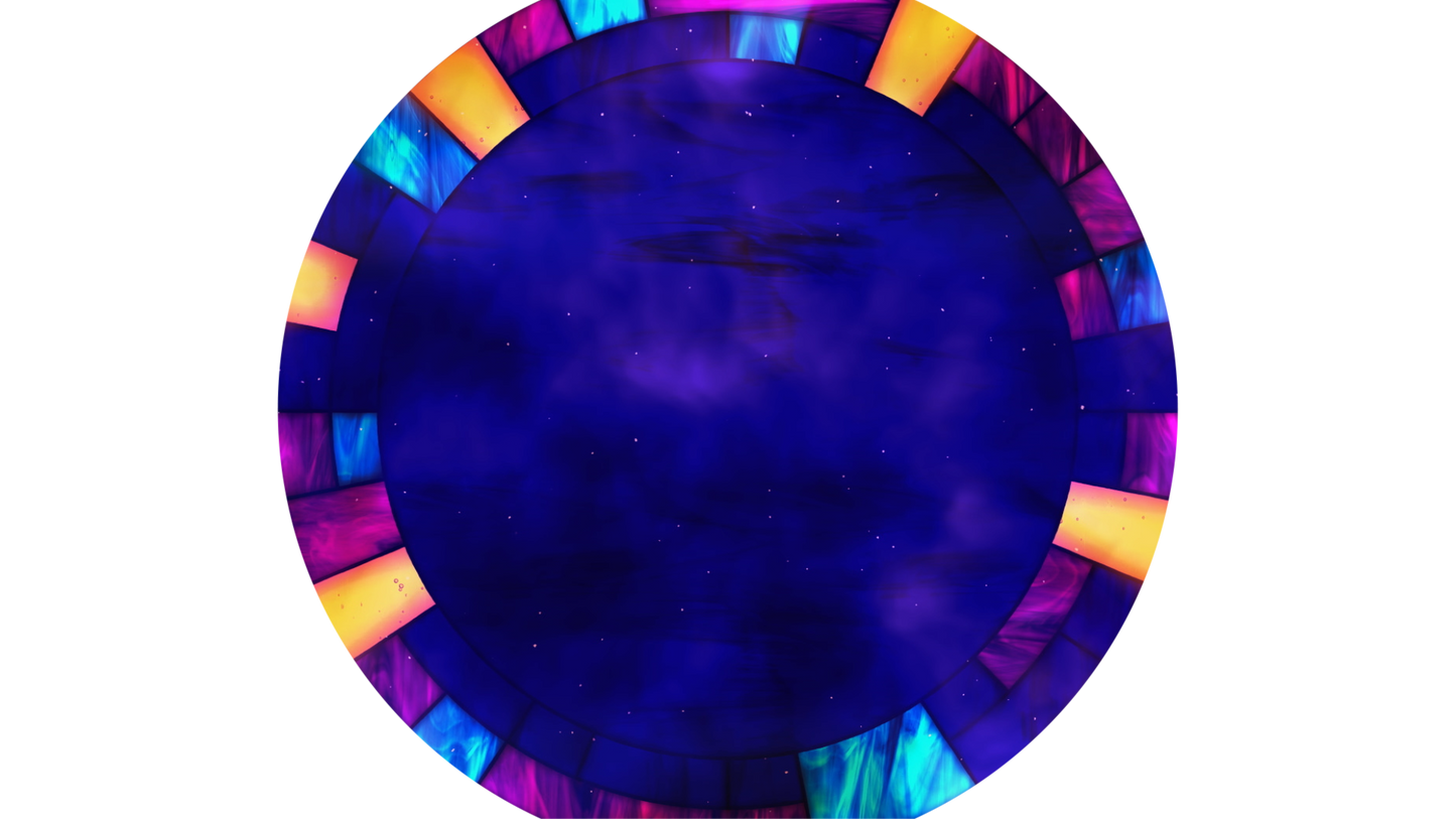 Stained Glass Christmas Cl Circle 01