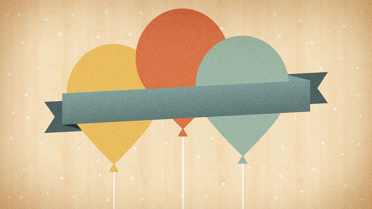 New Year Balloons PSD