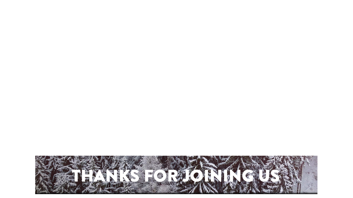 Retro Winter Lower Third Thanks For Joining Transparency