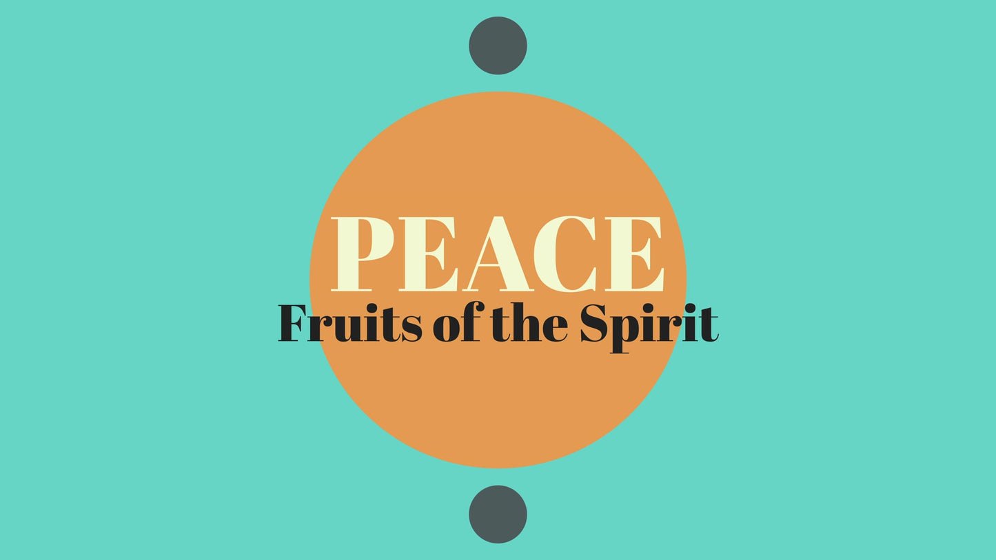 Retro Color Fruits Of The Spirit Peace