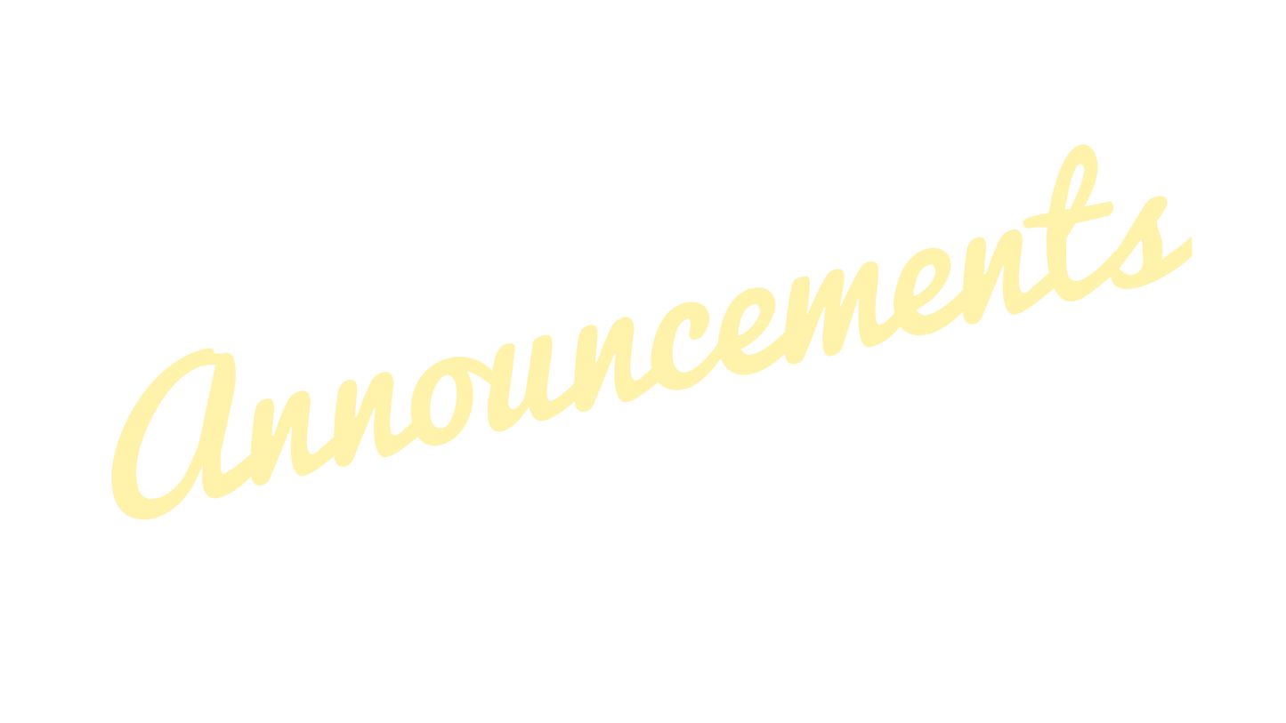 Announcements