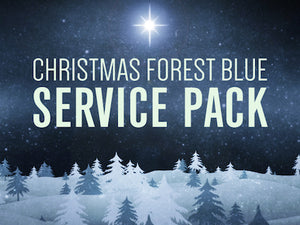 Christmas Forest Blue Service Pack