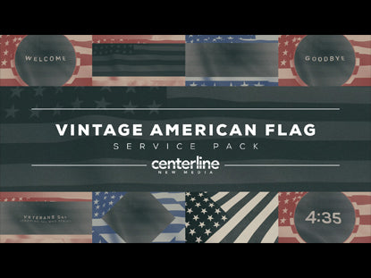 Vintage American Flag Service Pack
