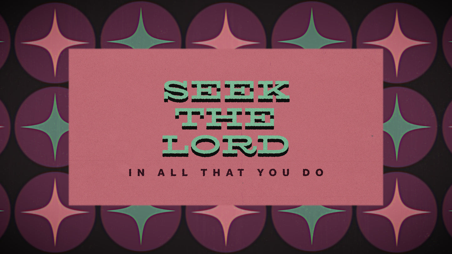 Seek The Lord Title Sermon