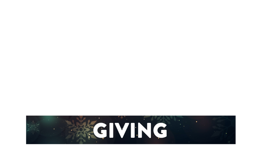 Vintage Christmas Lower Third Giving Transparency