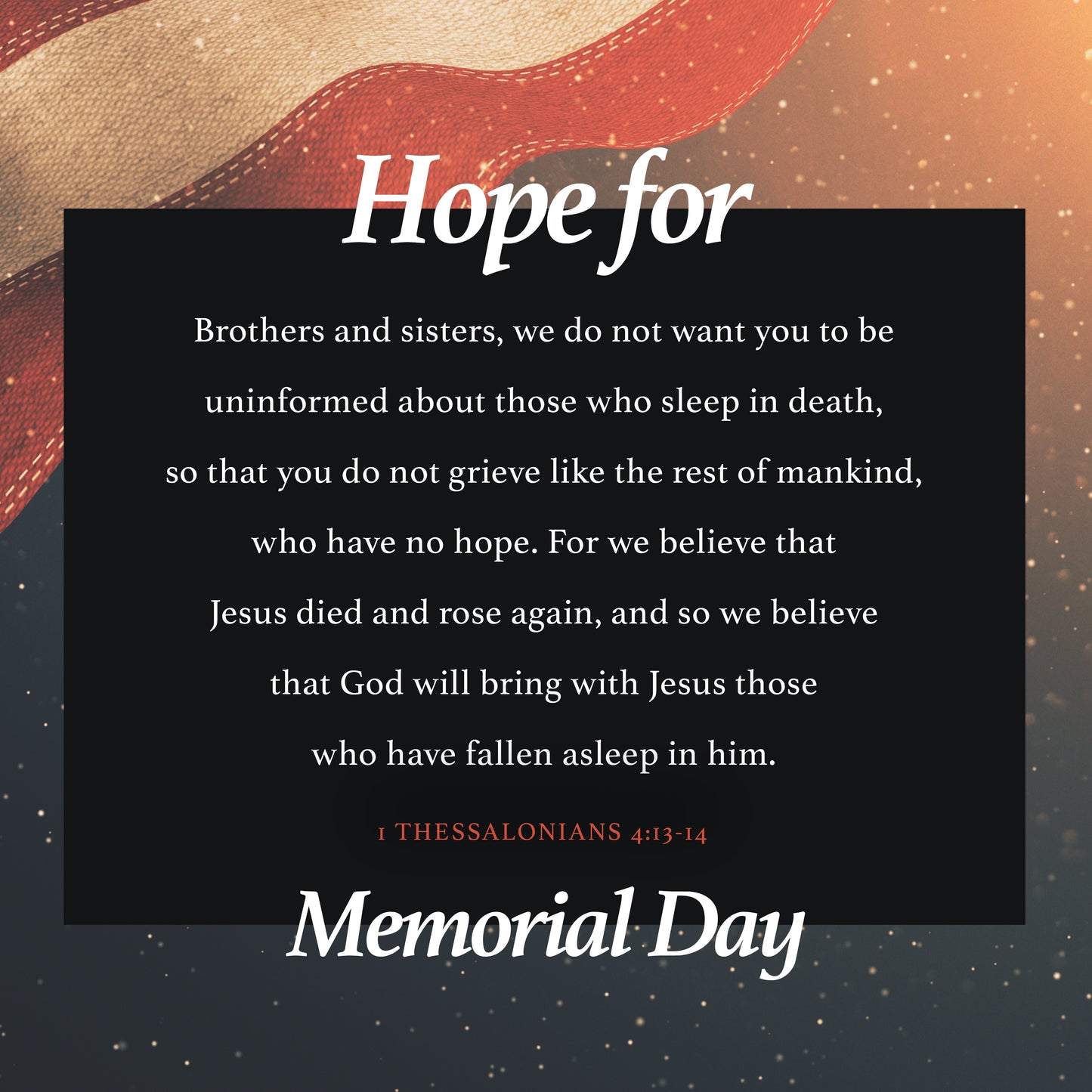 Hope For Memorial Day