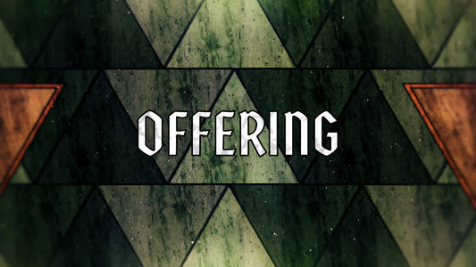 Holy Week Glass Offering