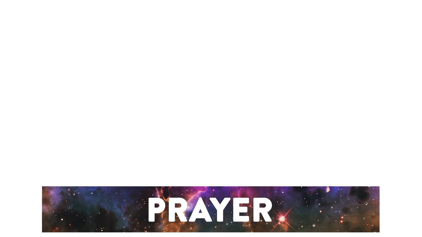 Colorful Space Lower Third Prayer