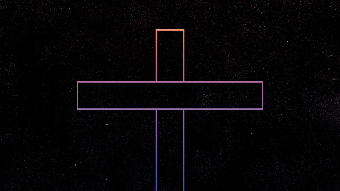 Gradient Easter Cross Still