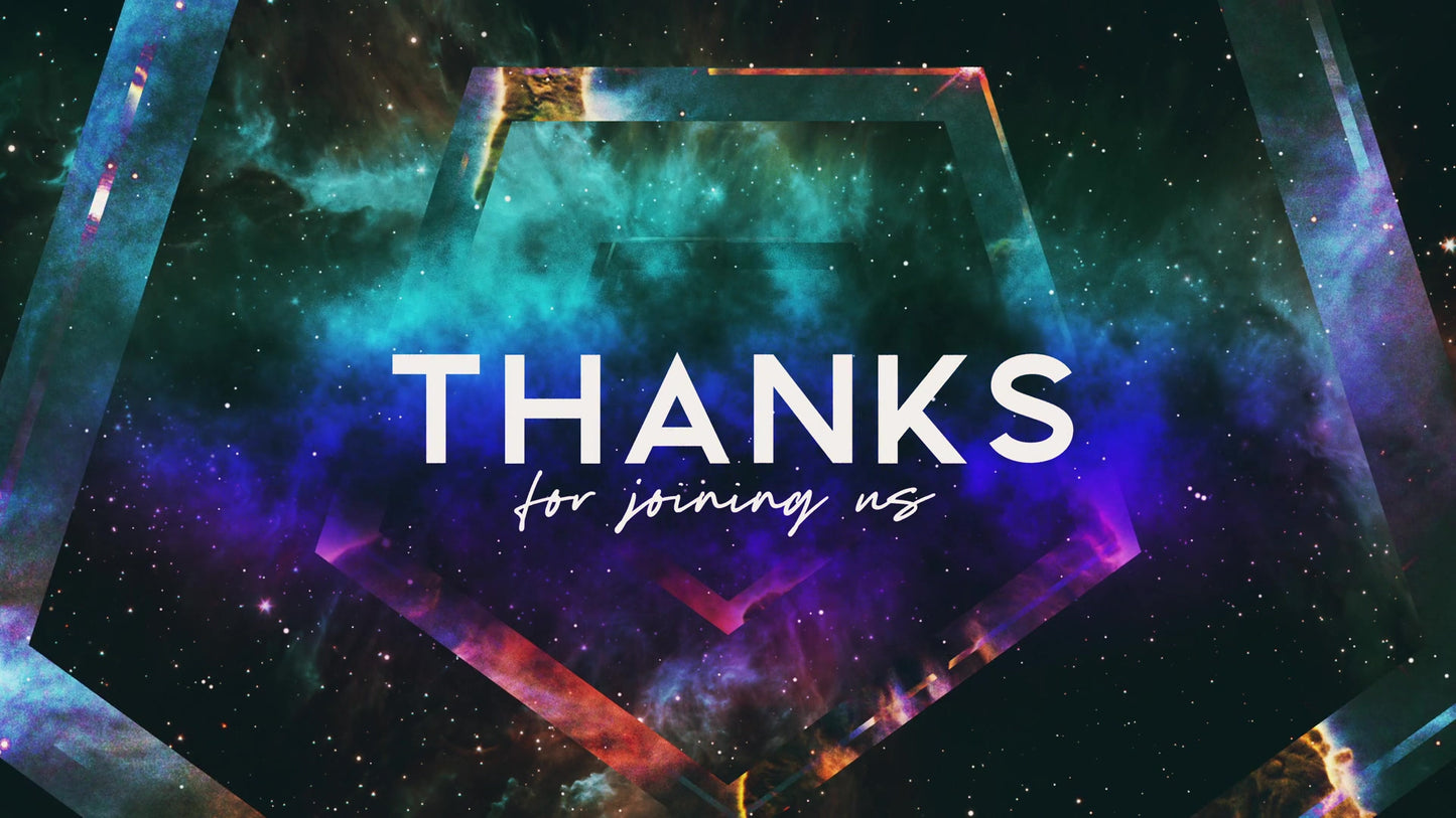 Colorful Space Thanks For Joining Us