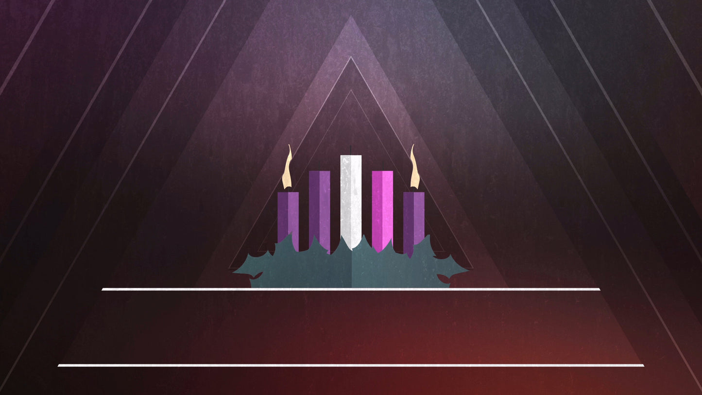 Christmas Advent Candles Week 02 Blank Still