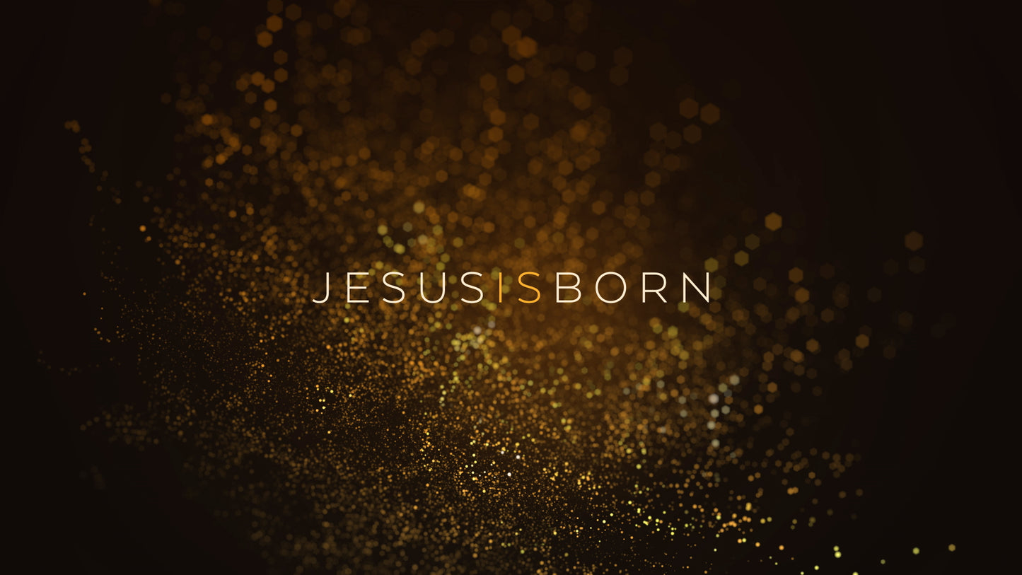 Christmas Gold Jesus Is Born