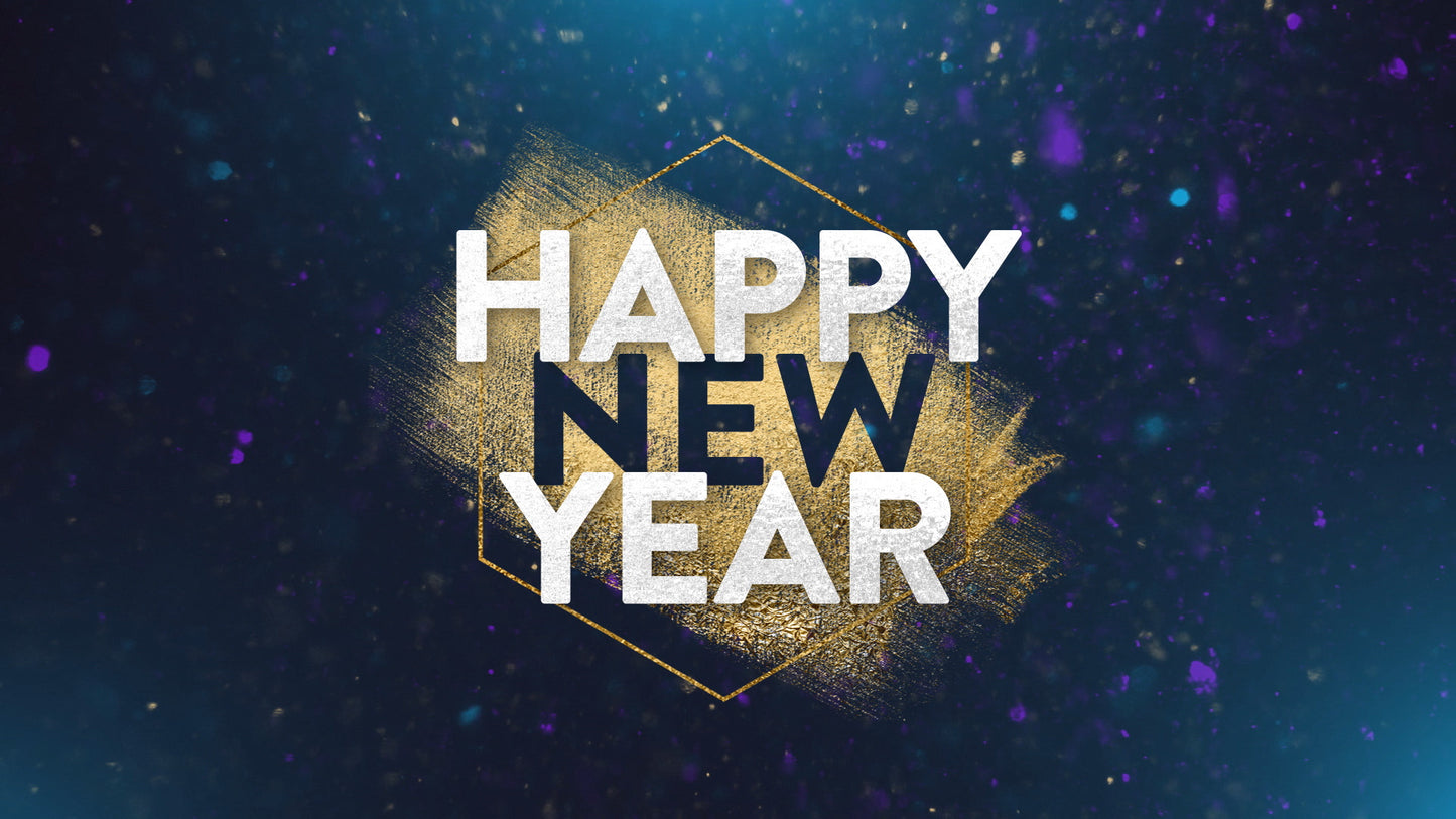 New Years Glitter Happy New Year Still