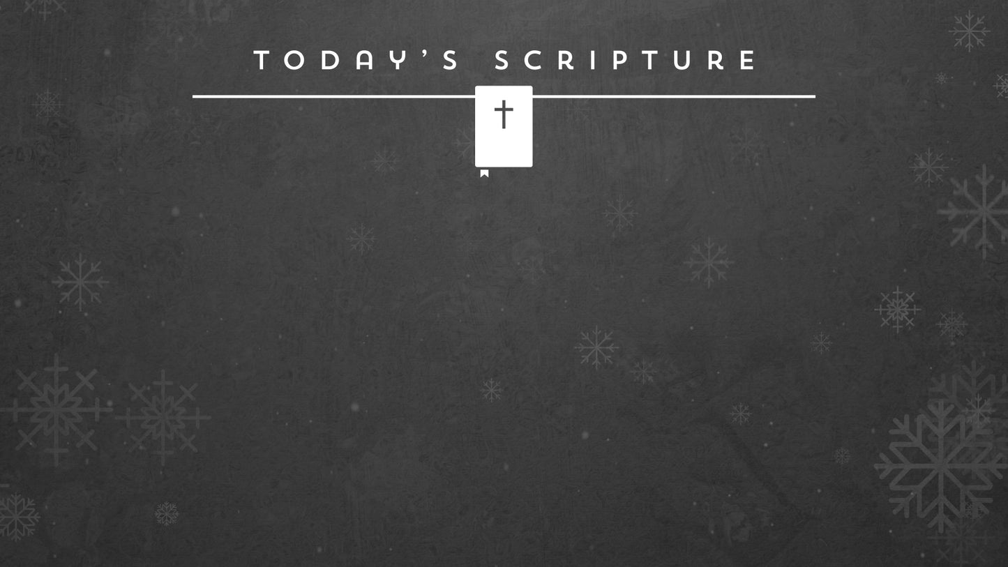 Rustic Winter Snow Scripture Still