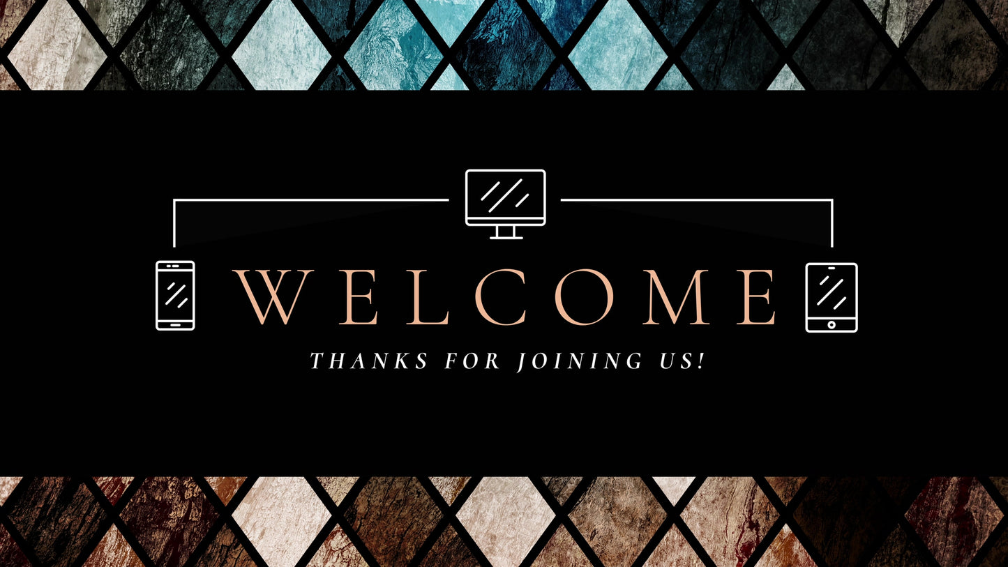 Simple Stained Glass Welcome Stream
