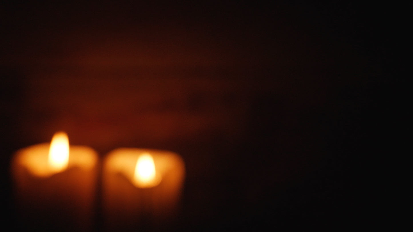 Christmas Candles Left Blur