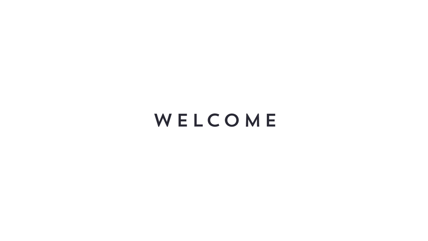 Welcome