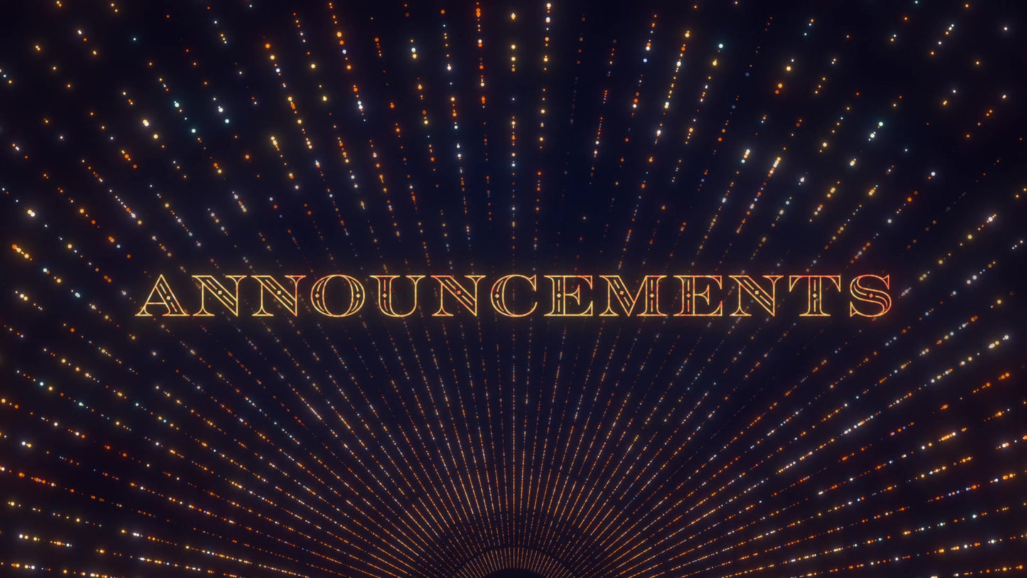 Holy Night Announcements