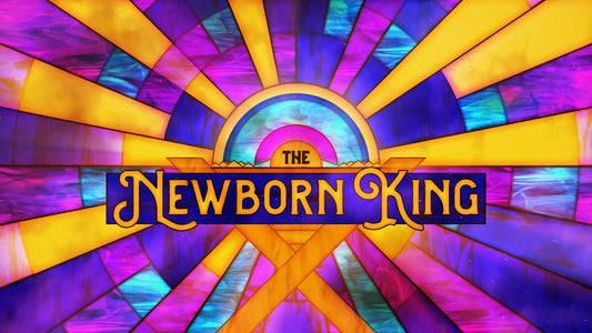 Stained Glass Christmas The Newborn King