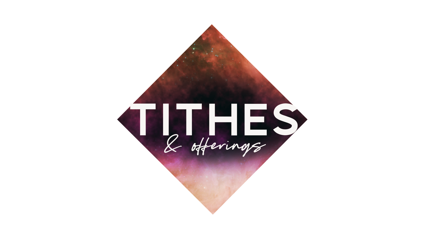 Colorful Space Overlay Tithes Offerings