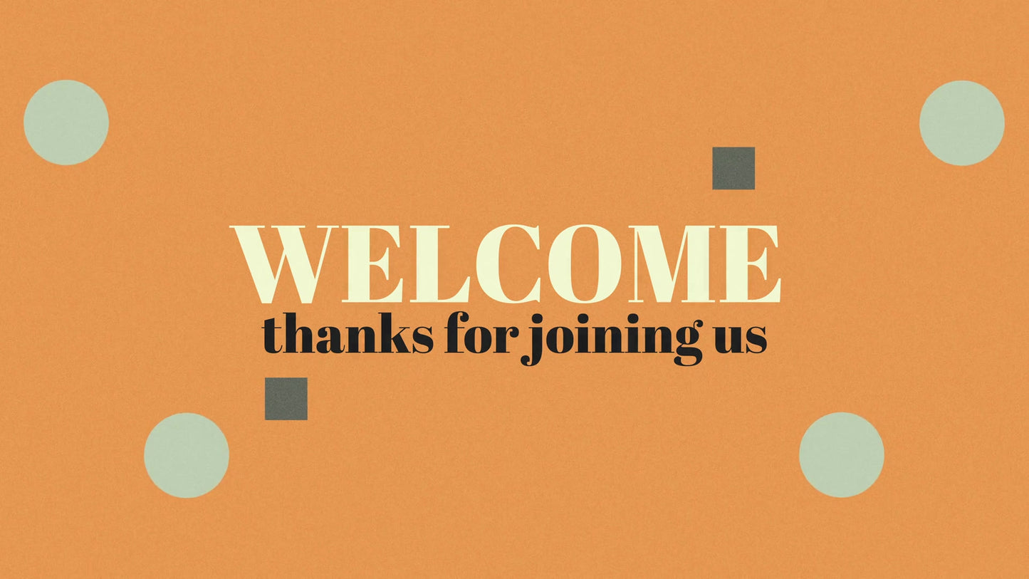 Retro Color Welcome