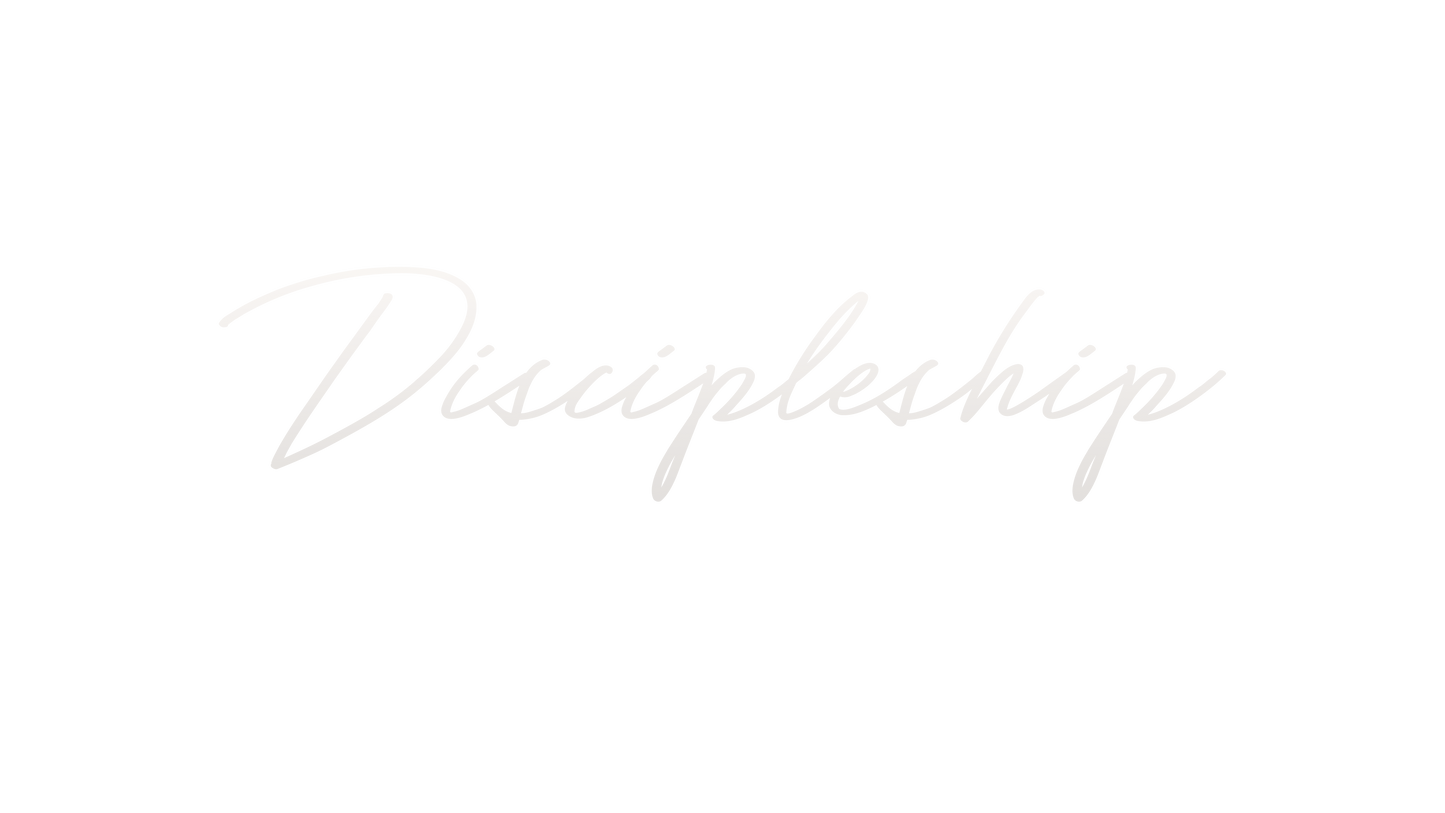 Discipleship Discipleship