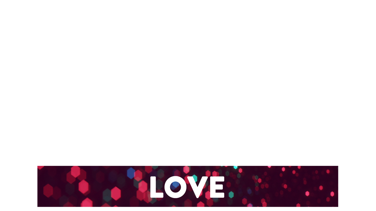 Glitter Echoes Lower Third Love