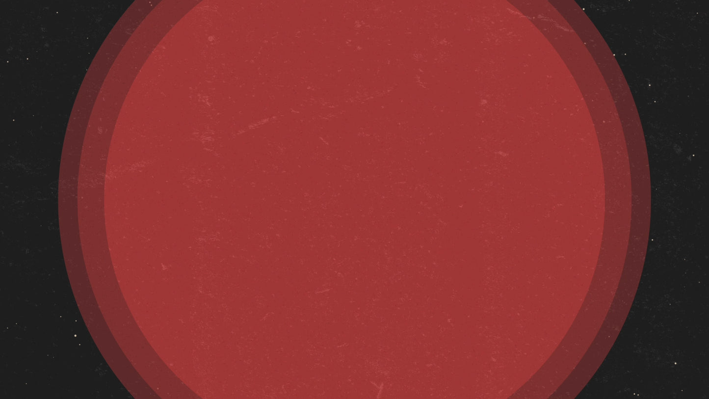 Modern Christmas Circles Red Still