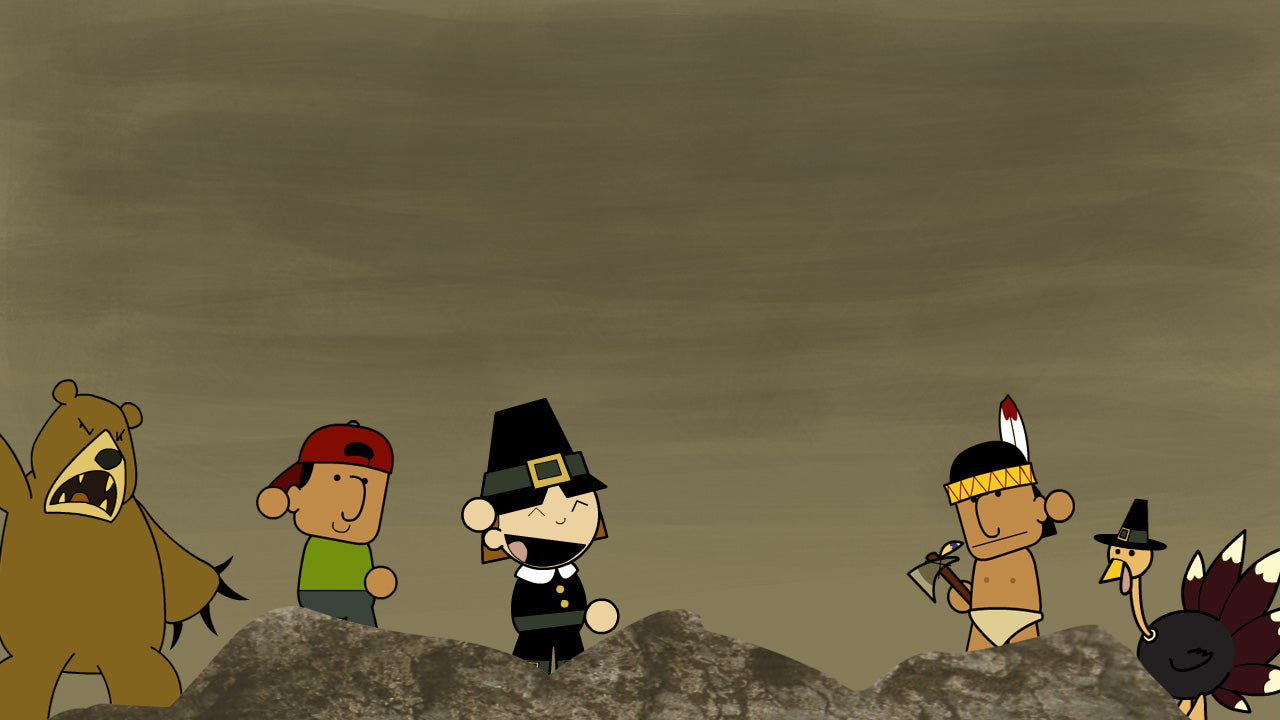 Thanksgiving Illustration - Plymouth Rock