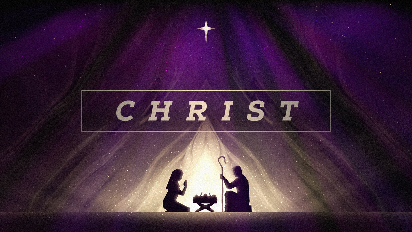 Painted Christmas Advent Christ Still