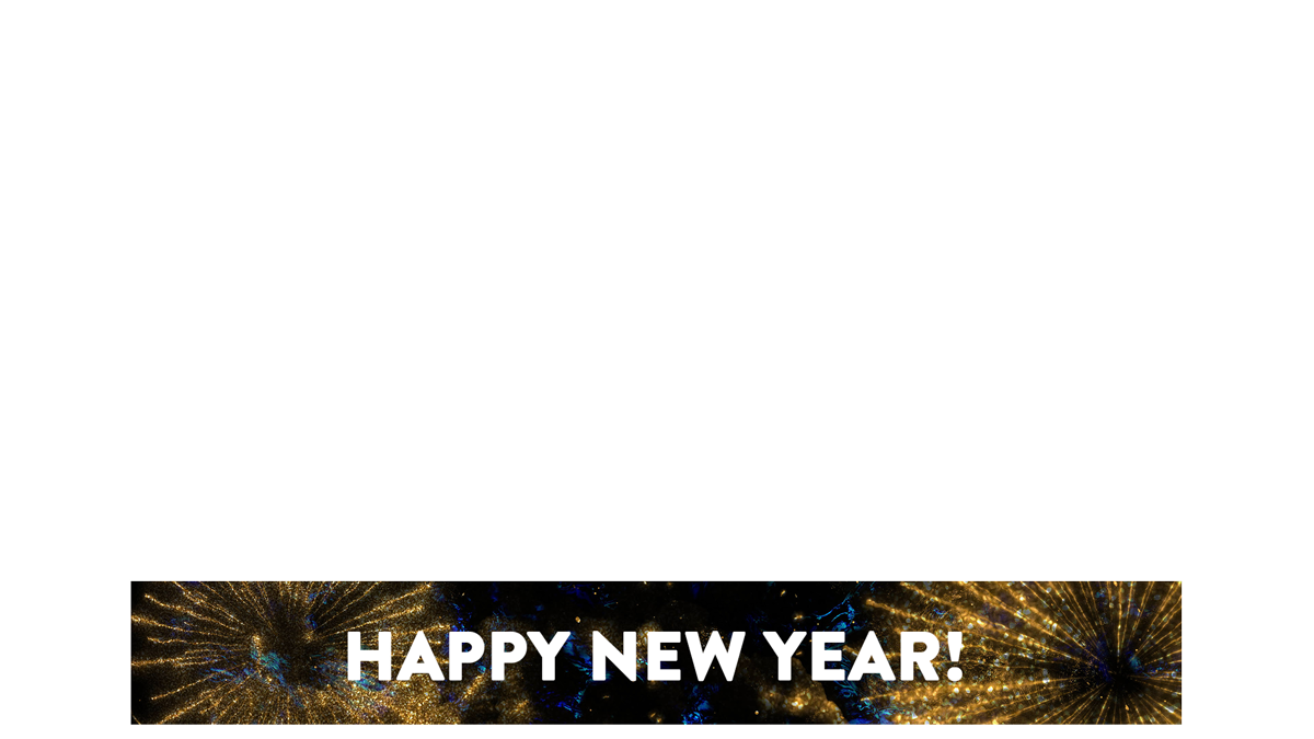Sparkle Lower Third Happy New Year Transparency