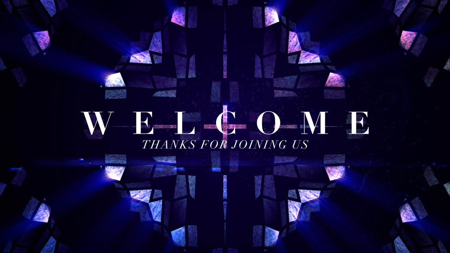 Cross Glass Welcome