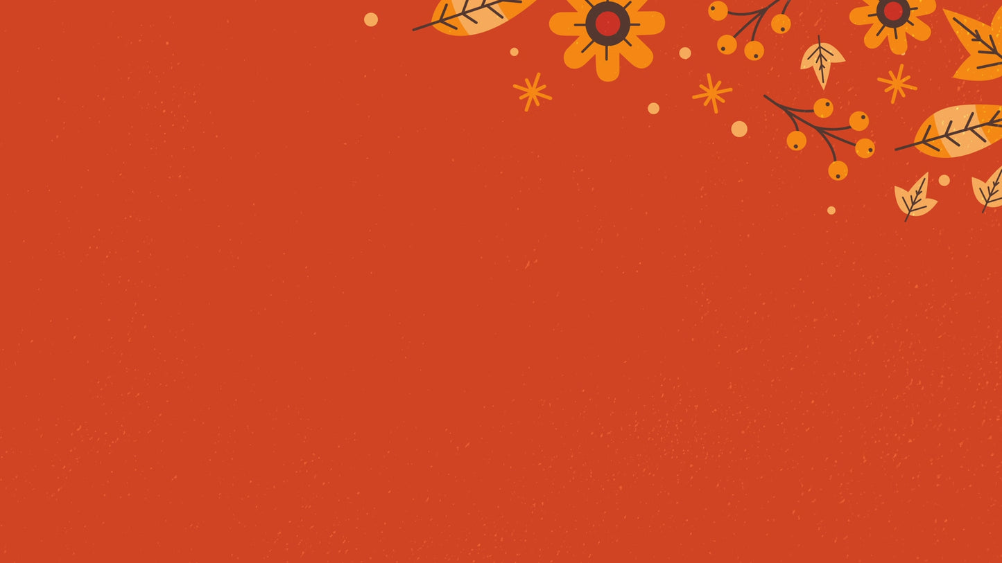 Thanksgiving Leaves Orange