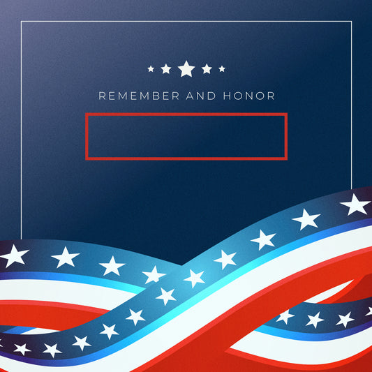 Memorial Day Banners Blank