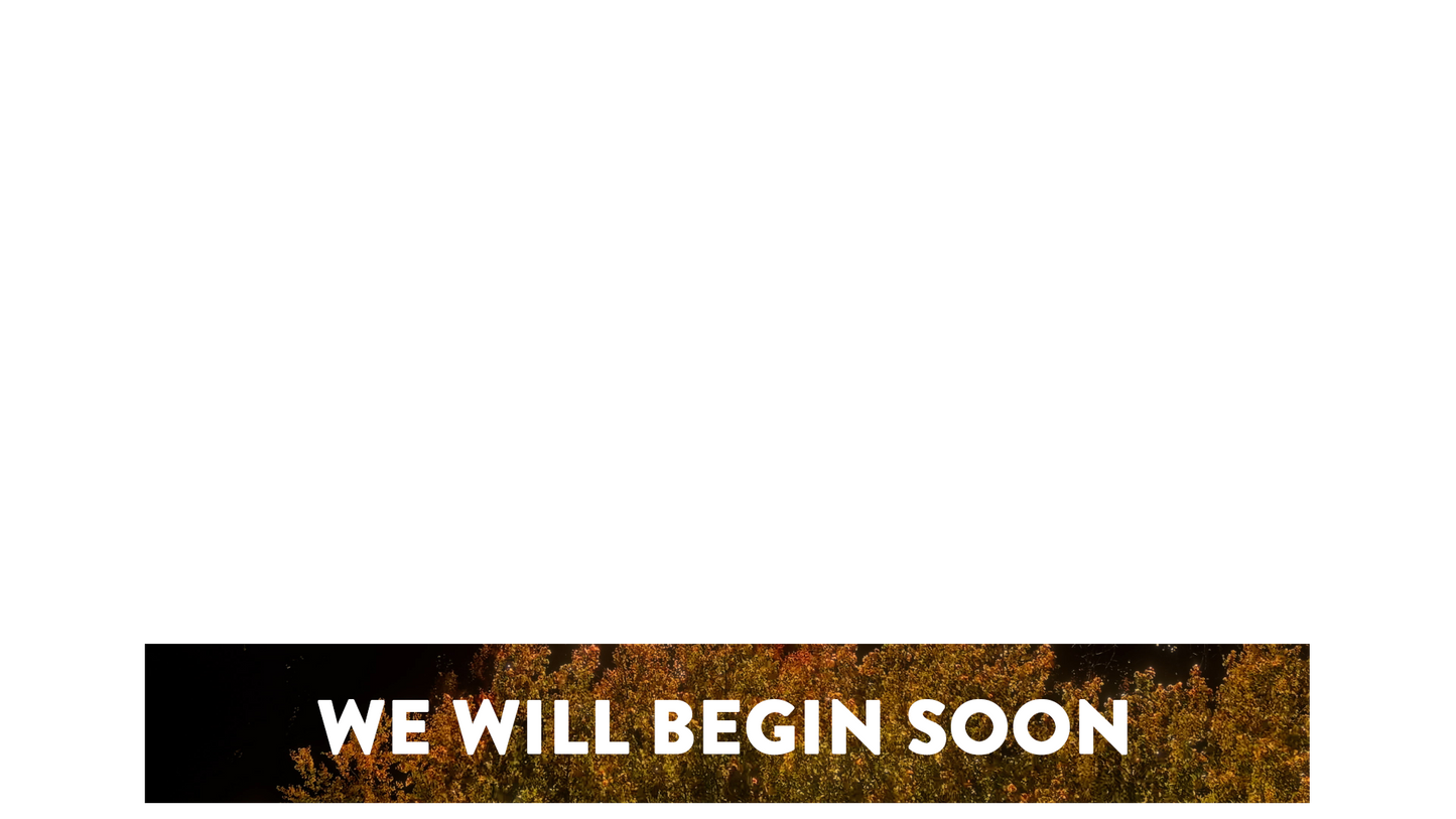 Fall Foliage Lower Third We Will Begin Soon