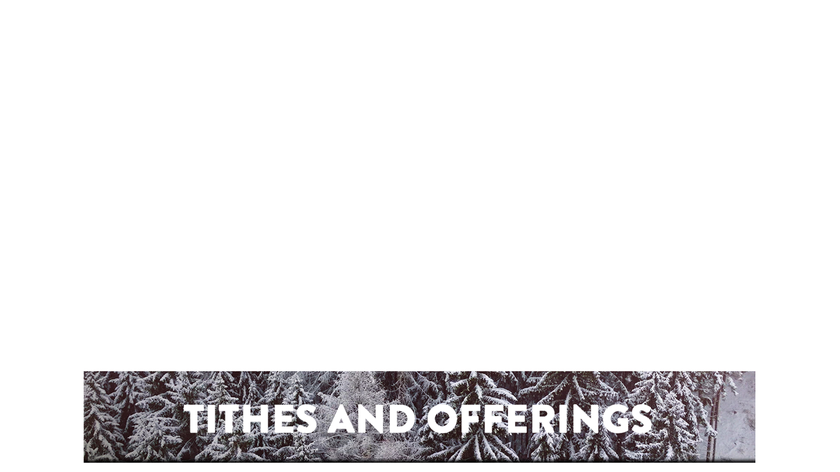 Retro Winter Lower Third Tithes Offering Transparency