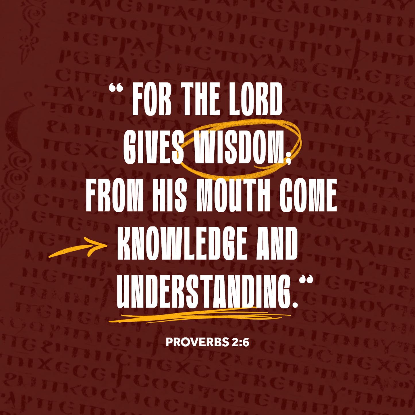 Proverbs 2:6