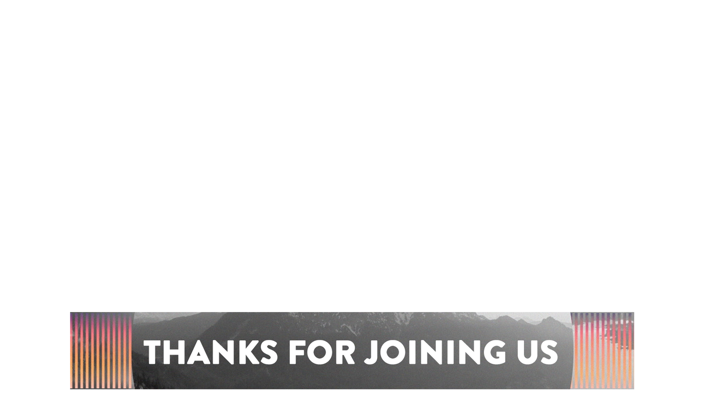 Monochrome Lower Third Thanks For Joining