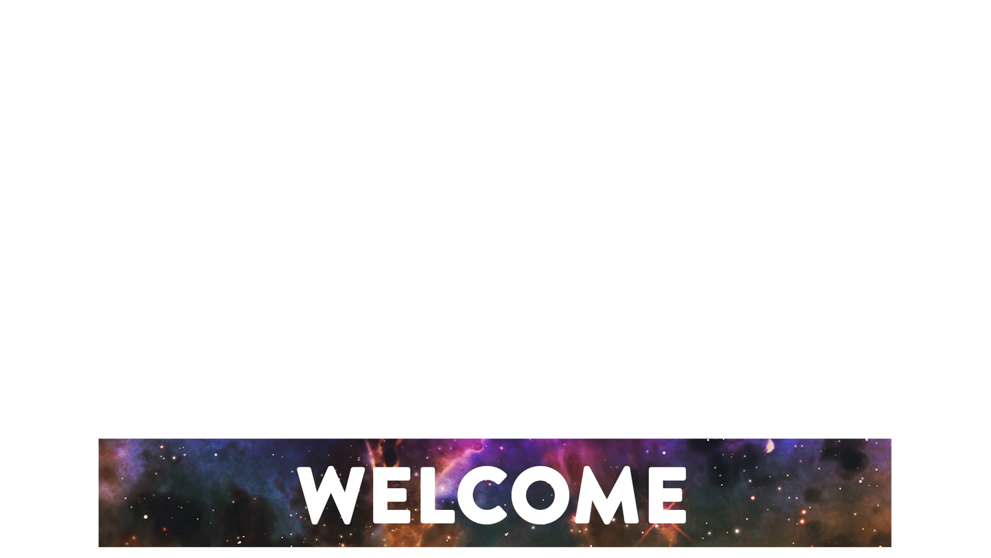 Colorful Space Lower Third Welcome