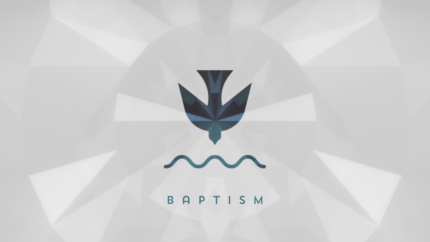 Geometric Glow Baptism Still